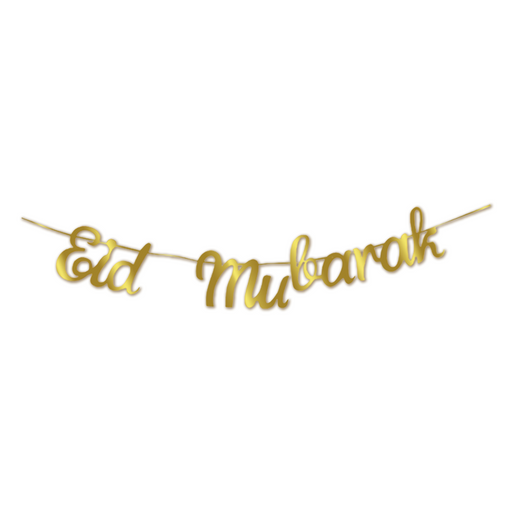 Letterslinger Eid Mubarak goud – 80 cm