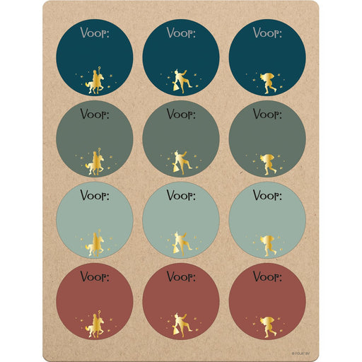 Cadeaustickers Sint & Piet