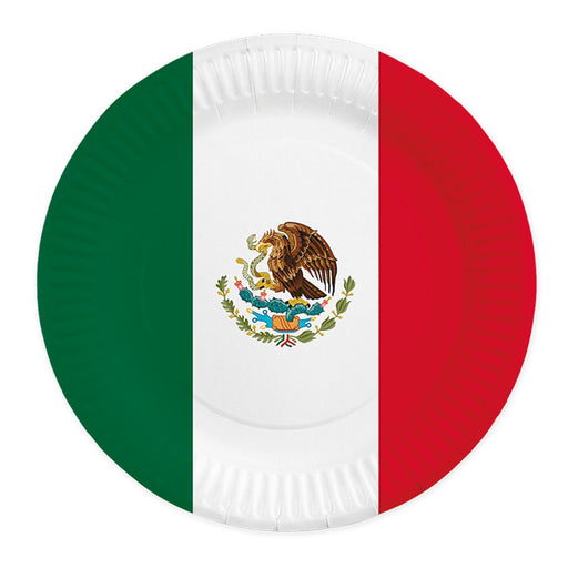 Papieren Borden Mexico 23 cm – 8 Stuks