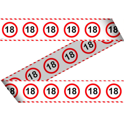 Afzetlint Verkeersbord 18 Jaar