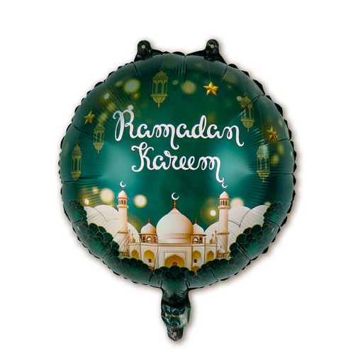 Folieballon Ramadan Kareem groen/goud – 47 cm