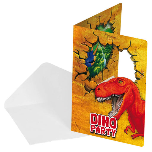 Dino Geel Uitnodigingskaarten