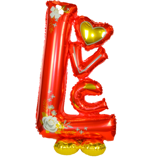 Folieballon LOVE Rood - 120 cm