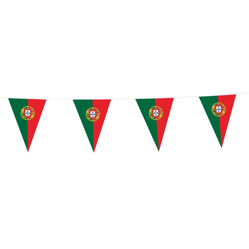 Vlaggenlijn Portugal 10 m – Vlaggen 20 × 30 cm