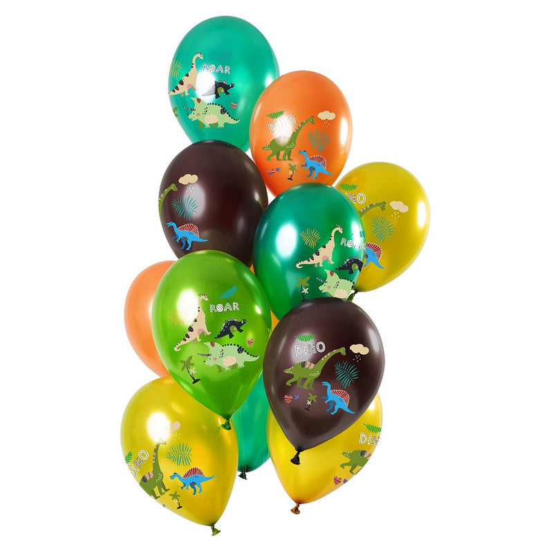 Dino Latex Ballonnen – 12 Stuks