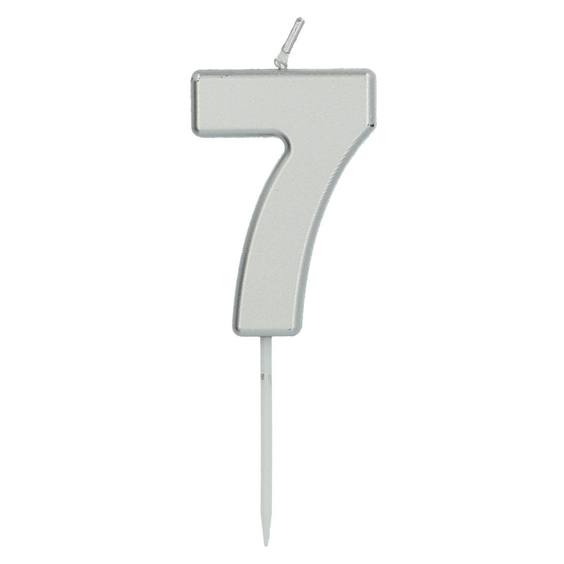 Cijferkaars 7 Zilver – 5 cm