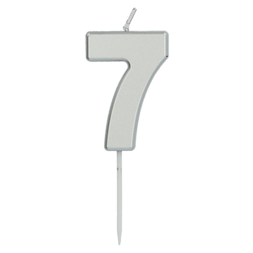 Cijferkaars 7 Zilver – 5 cm