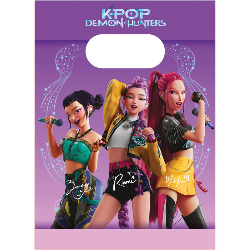 K-POP Demon Hunters Papieren Feestzakjes – 4 Stuks