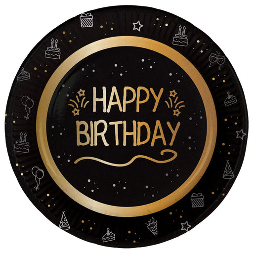 Shining Glam Bordjes Happy Birthday – 8 Stuks