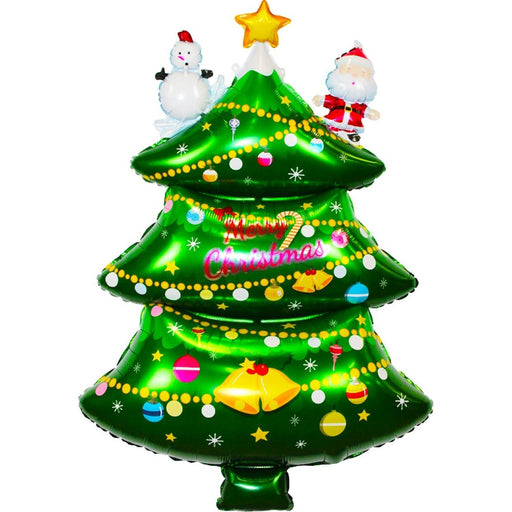 Folieballon Kerstboom Groen – 80 cm