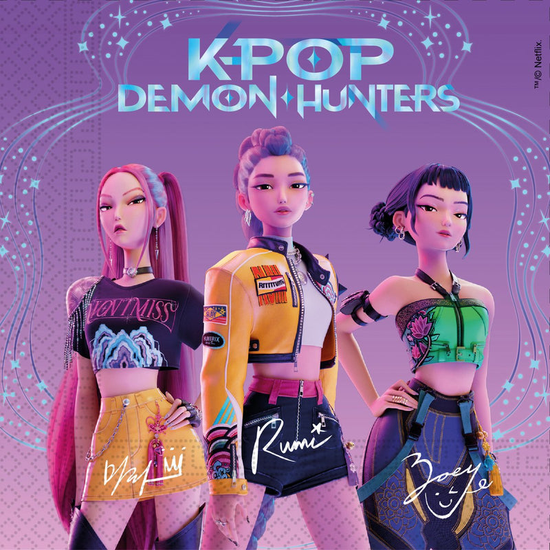 K-POP Demon Hunters Servetten 33 × 33 cm – 20 Stuks