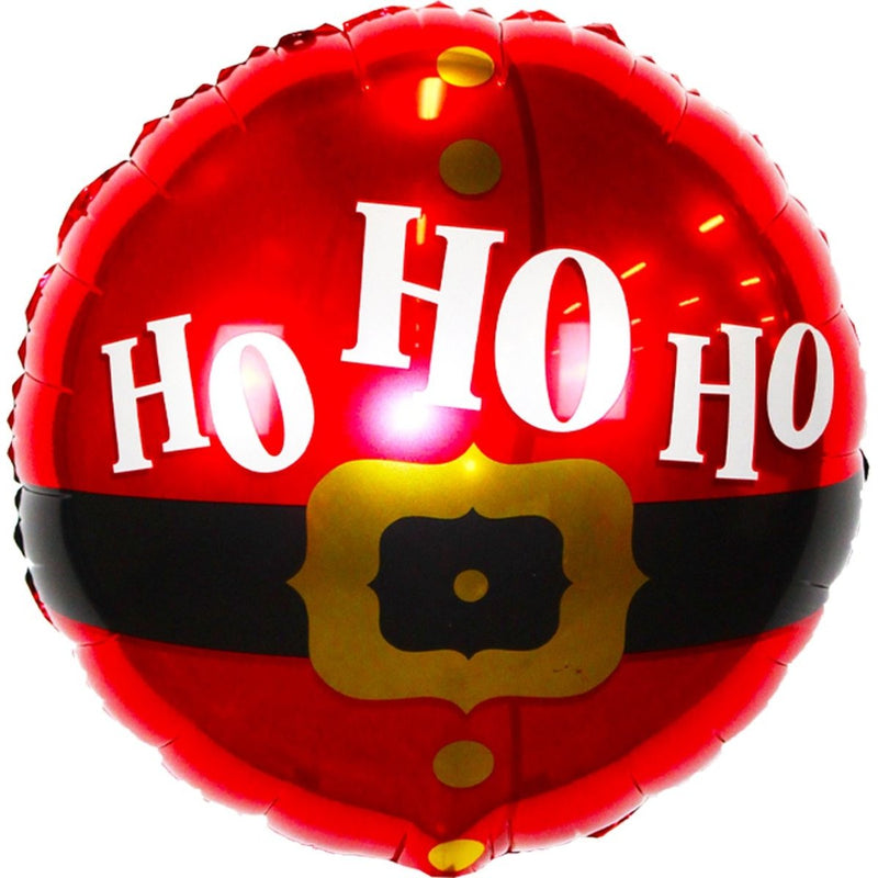 Folieballon Ho Ho Ho Rood/Zwart – 40 cm