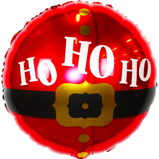 Folieballon Ho Ho Ho Rood/Zwart – 40 cm