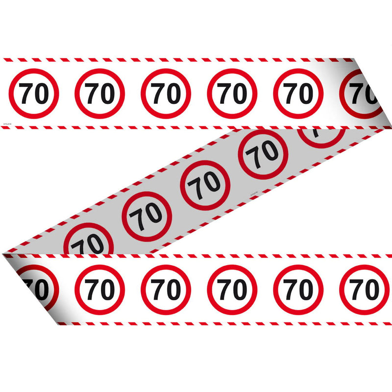 Afzetlint Verkeersbord 70 Jaar
