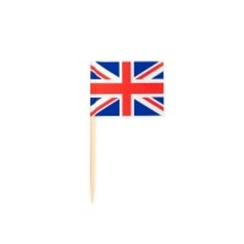 Vlaggenprikkers Verenigd Koninkrijk – Union Jack – 50 Stuks