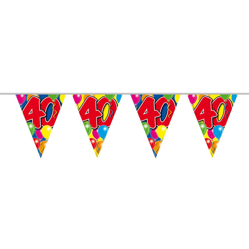Vlaggenlijn 40 Jaar Multicolor – 1 Stuk