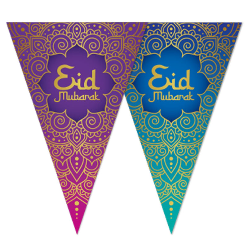 Eid Mubarak Papieren Vlaggenlijn