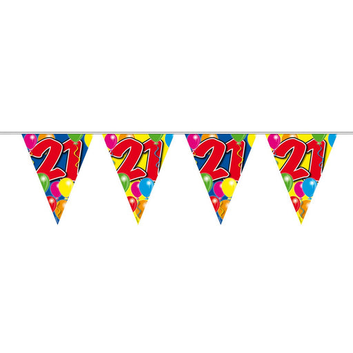 Vlaggenlijn 21 Jaar Multicolor – 1 Stuk