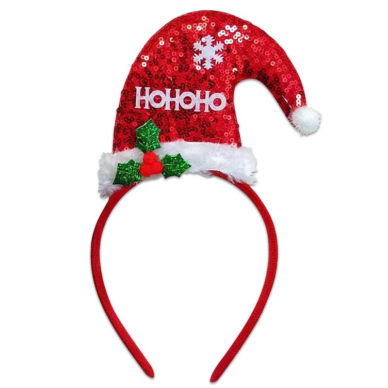 Kerstdiadeem Ho Ho Ho Kerstmuts Rood