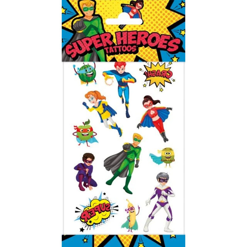 Superhelden Plaktattoos