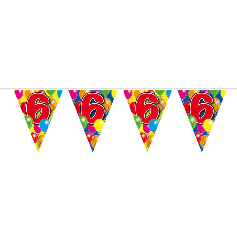 Vlaggenlijn 6 Jaar Multicolor – 1 Stuk
