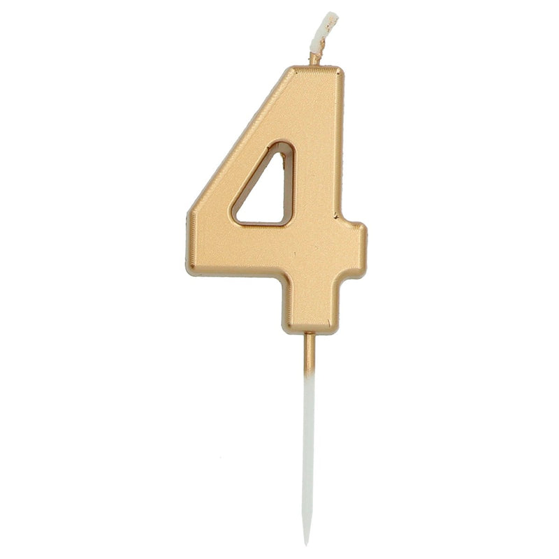 Cijferkaars 4 Goud – 5 cm