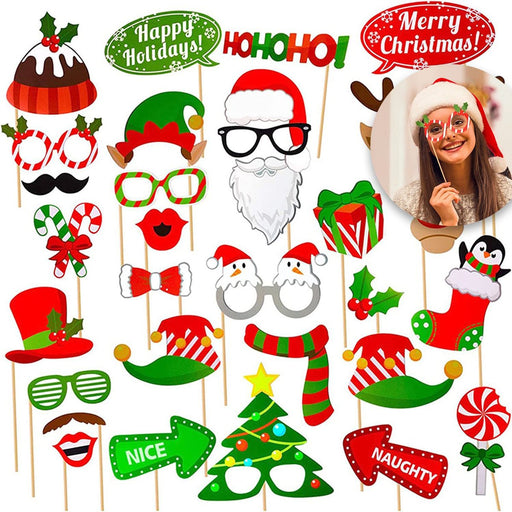 Kerst Foto Props - 32 Stuks