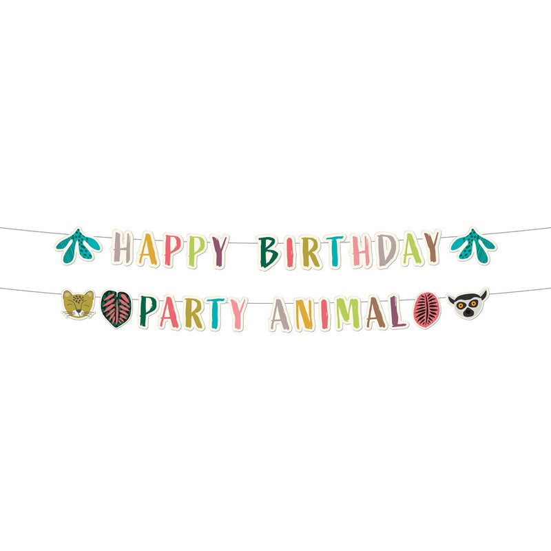 Zoo Party Animals Letterslinger Happy Birthday
