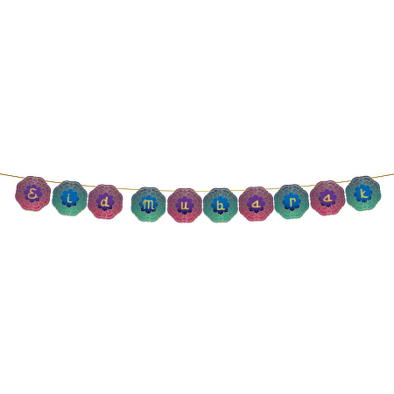 Eid Mubarak Letterslinger Multicolor
