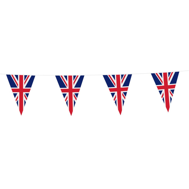 Vlaggenlijn Verenigd Koninkrijk – Union Jack 10 m – Vlaggen 20 × 30 cm