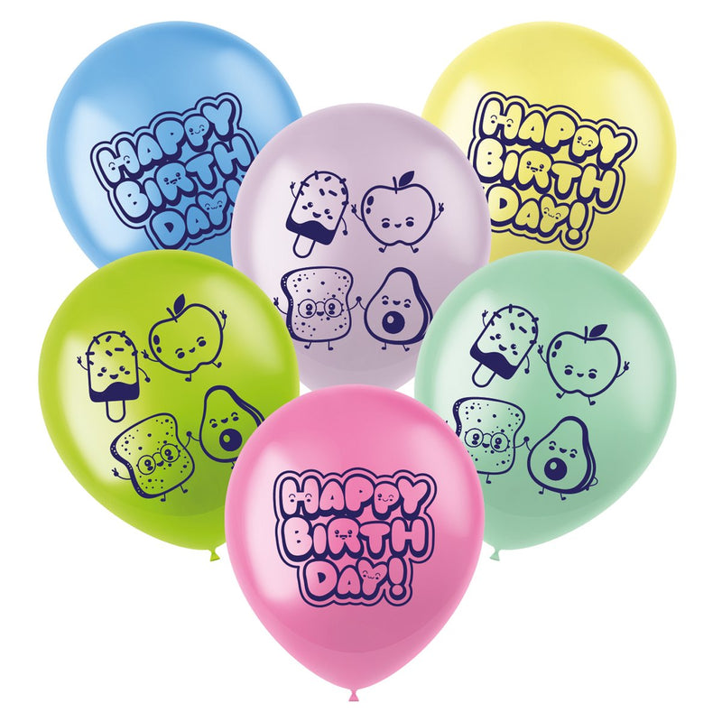 Kawaii Party Latex Ballonnen – 33 cm – 6 Stuks