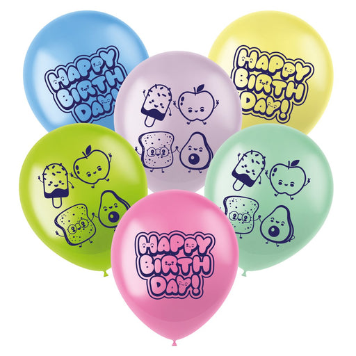 Kawaii Party Latex Ballonnen – 33 cm – 6 Stuks