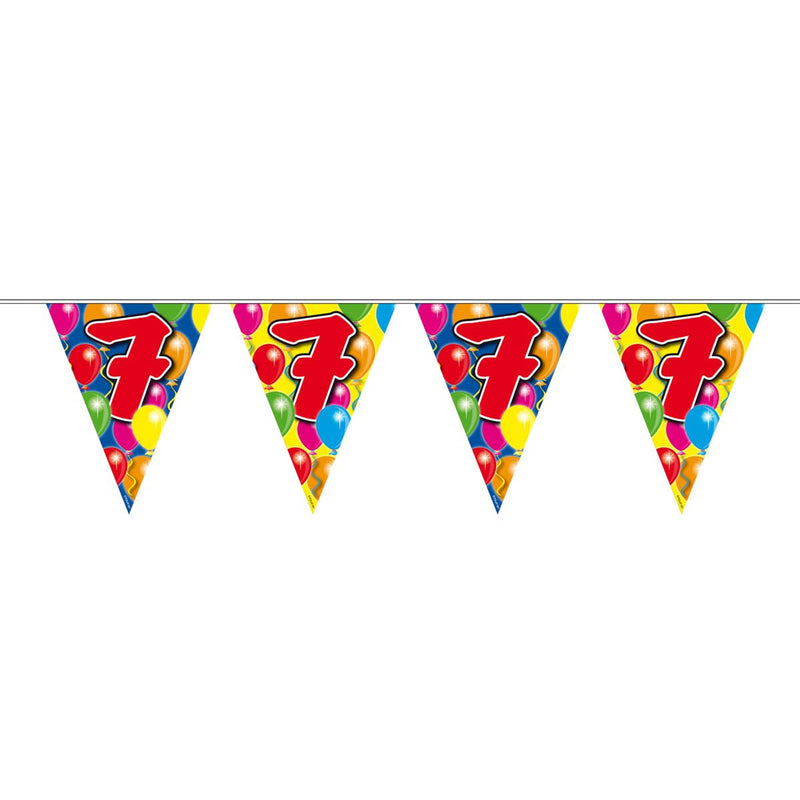 Vlaggenlijn 7 Jaar Multicolor – 1 Stuk