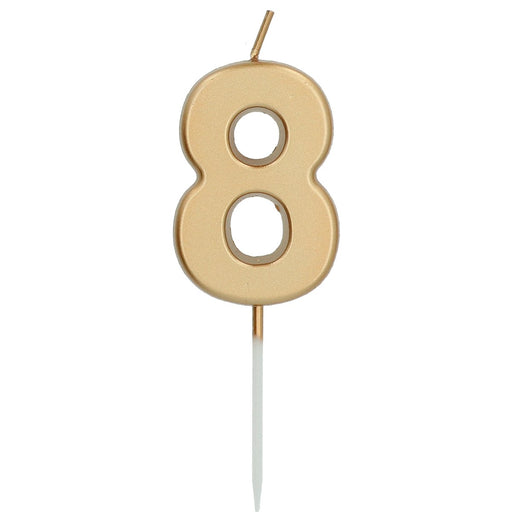 Cijferkaars 8 Goud – 5 cm
