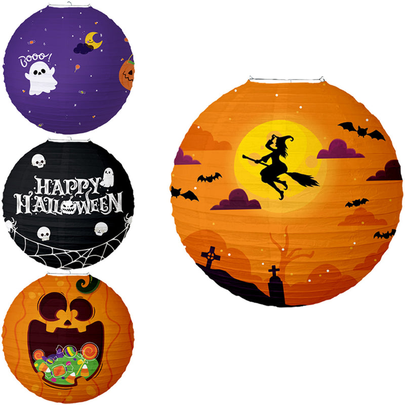 Halloween Lampionnenset – 4 stuks – 30 cm