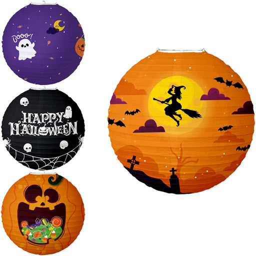 Halloween Lampionnenset – 4 stuks – 30 cm