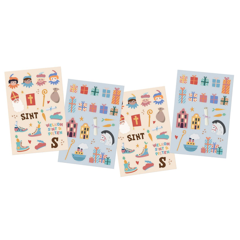 Stickers Sint & Piet – 49 Stuks