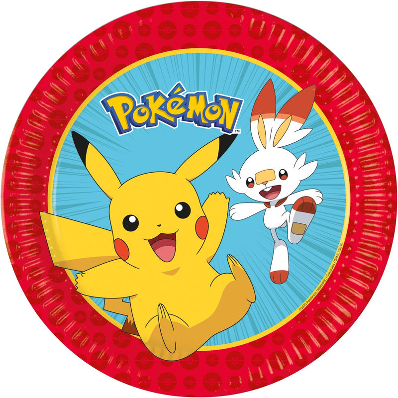 Pokémon Papieren Bordjes 23 cm