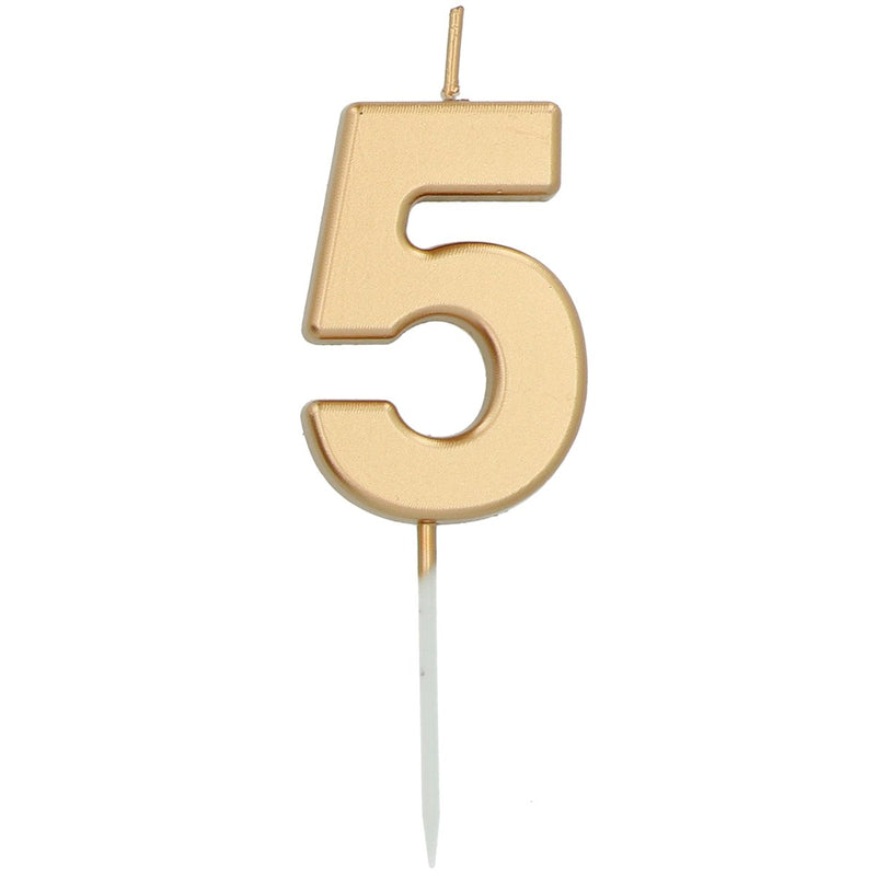 Cijferkaars 5 Goud – 5 cm