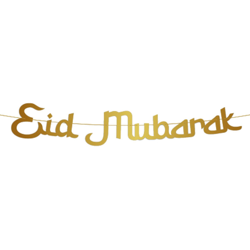 Eid Mubarak Letterslinger Goud