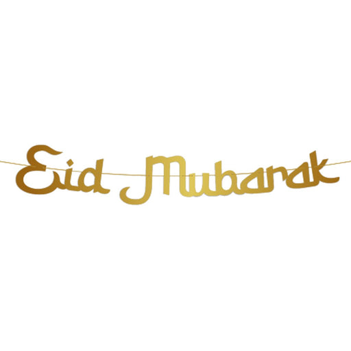 Eid Mubarak Letterslinger Goud