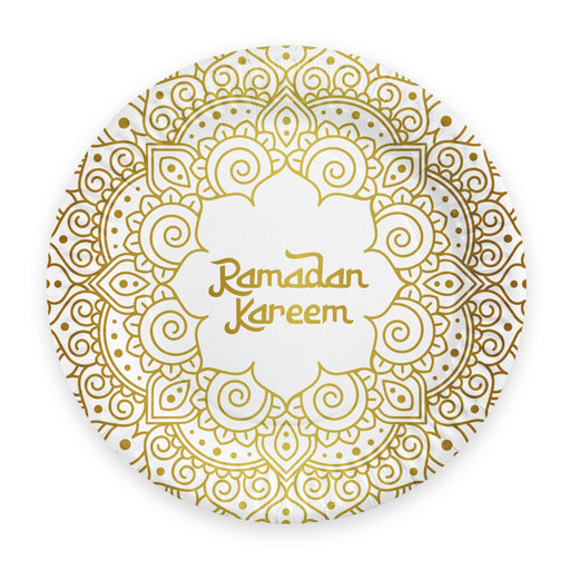 Ramadan Kareem Papieren Bordjes Wit/Goud