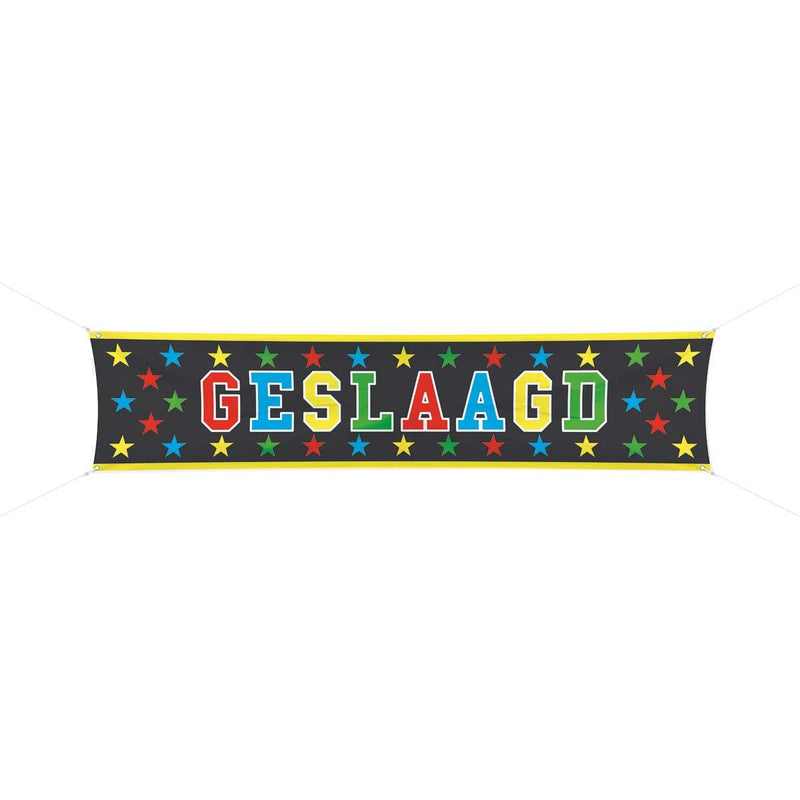 Feestbanner Geslaagd
