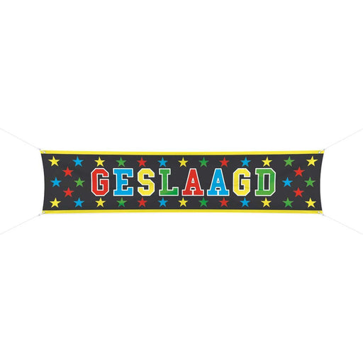 Feestbanner Geslaagd