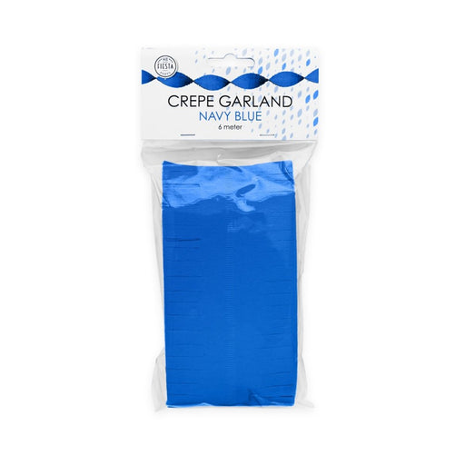 Crêpeslinger Donkerblauw 6 m