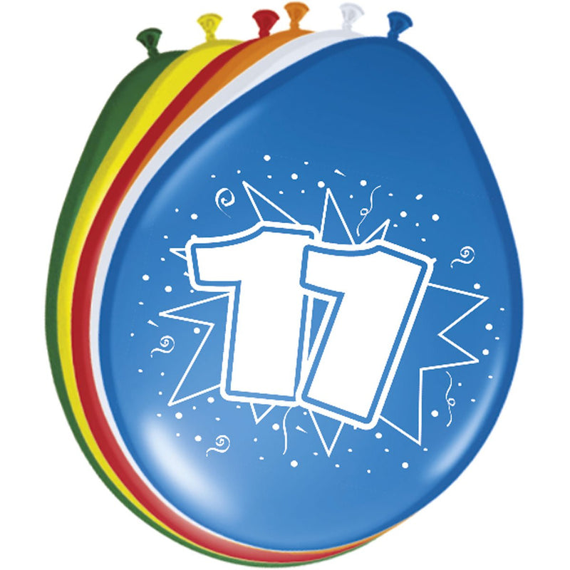 Latex Ballonnen 11 Jaar Multicolor – 8 Stuks