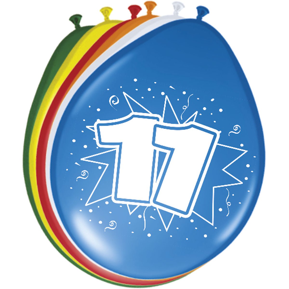 Latex Ballonnen 11 Jaar Multicolor – 8 Stuks
