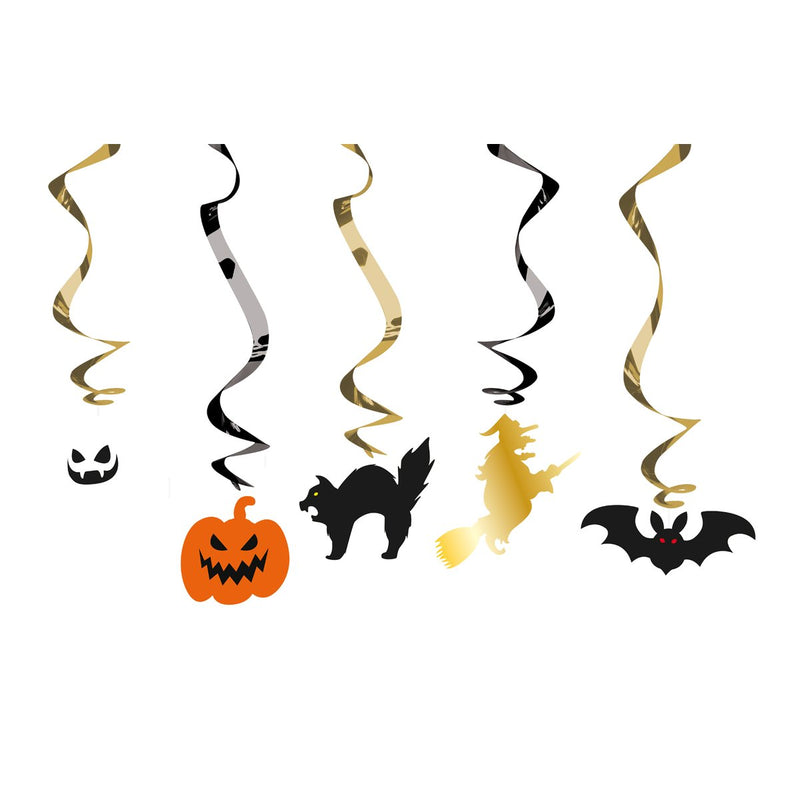 Hangdecoratie Halloween Karakters – 5 Stuks