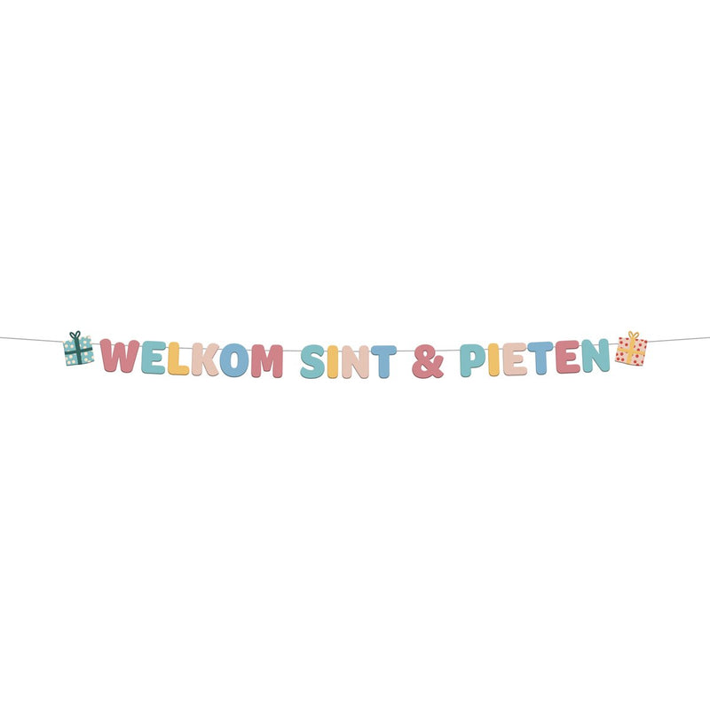 Letterslinger Welkom Sint & Pieten Multicolor