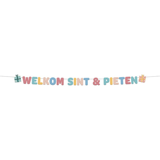 Letterslinger Welkom Sint & Pieten Multicolor